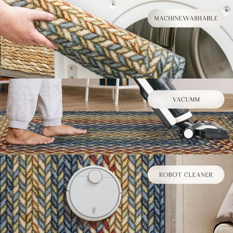 Maples Rugs Marion multi-color palette close-up suited for versatile decor styles.