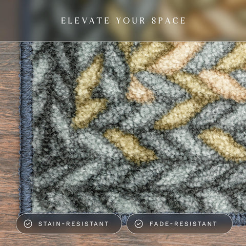 Maples Rugs Marion non-slip backing keeps rug securely in place.