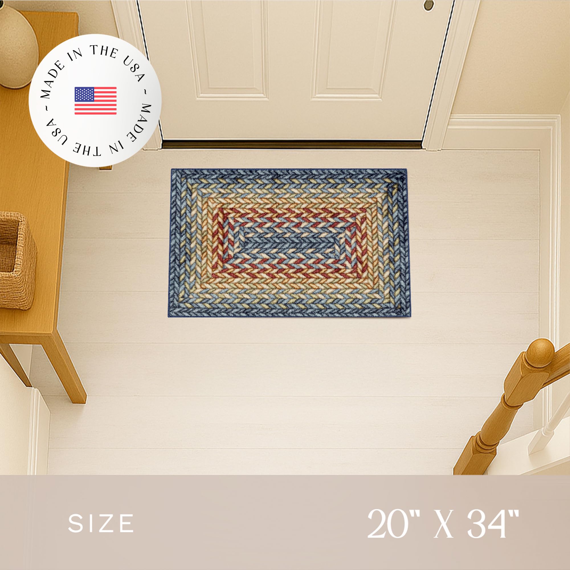 Maples Rugs Marion soft polyester pile enhances durability and simple cleaning