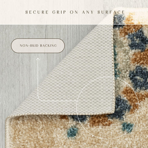 Maples Rugs Reggie floral pattern close-up highlights intricate botanicals and color depth