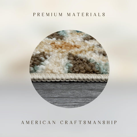 Maples Rugs Reggie non-slip back image communicates secure placement and safe everyday use