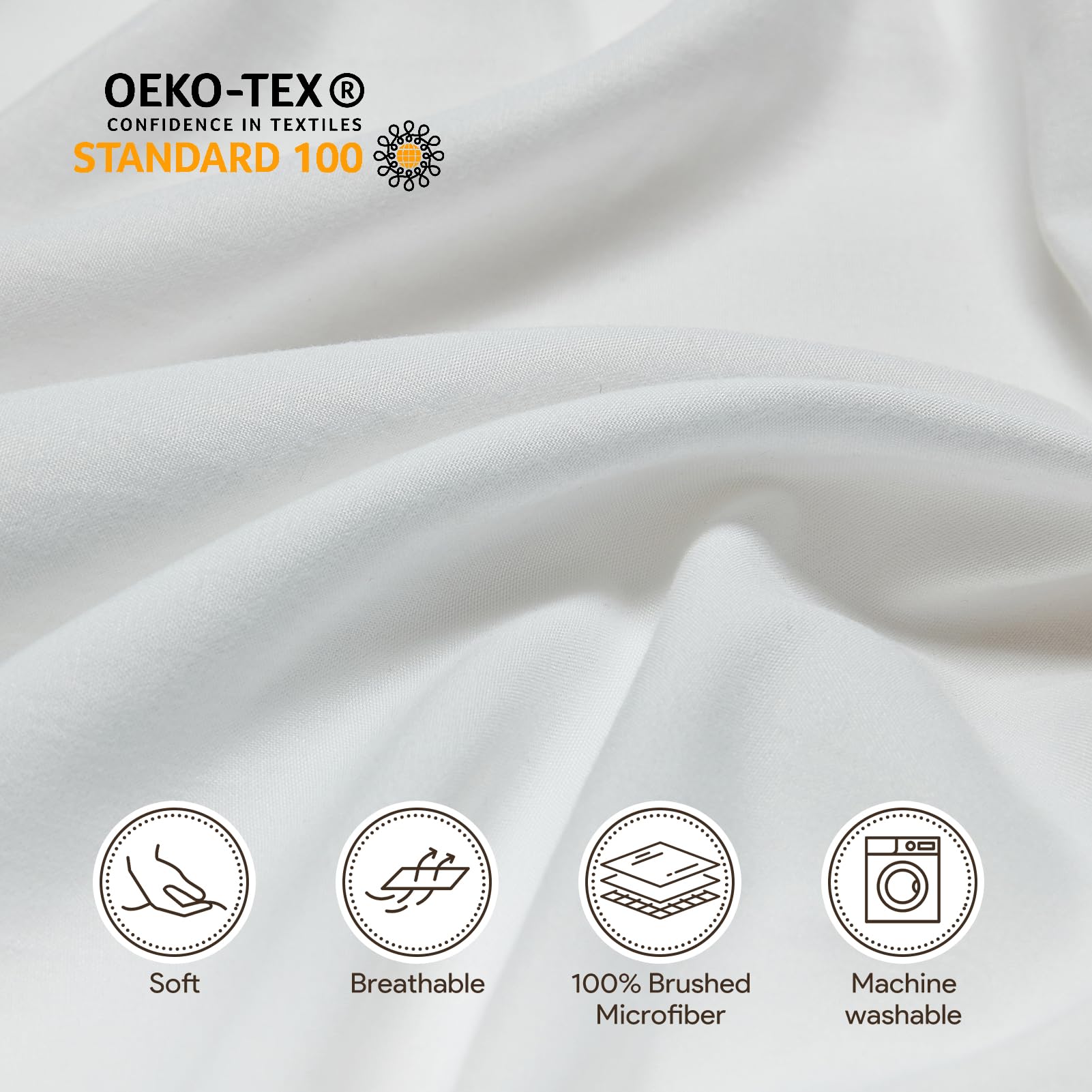 Maple&Stone easy-fit elastic ensures sheets stay in place all night.