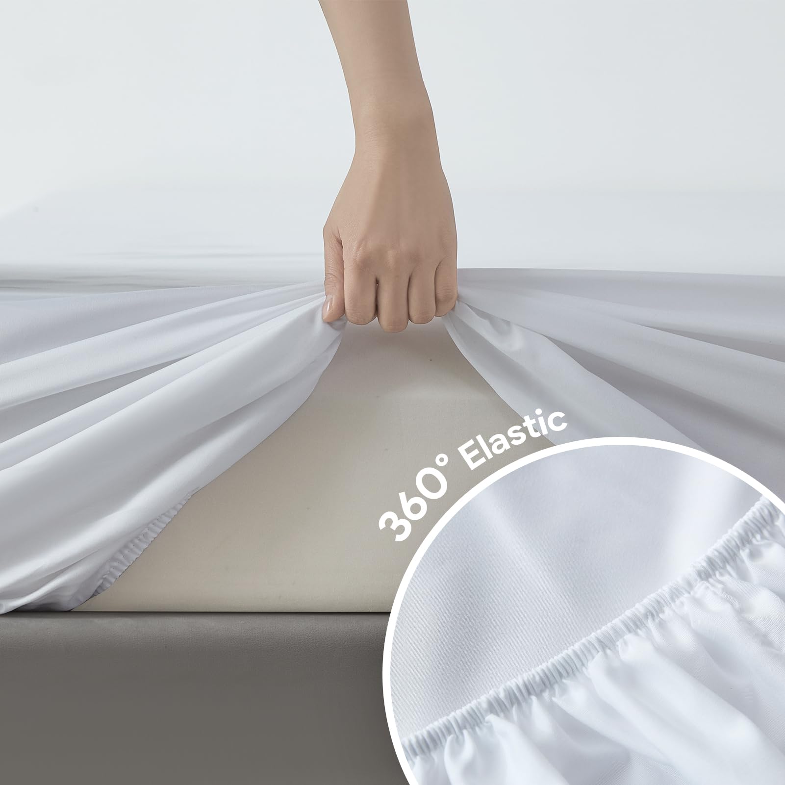 Maple&Stone soft-brushed-microfiber sheet offers gentle touch and breathable comfort.