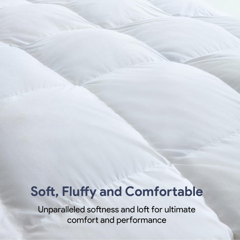 Maple&Stone twin comforter on bed highlights soft, breathable cotton shell and loft.