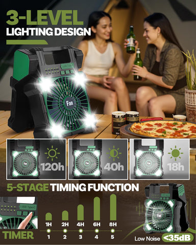Maraiss quiet 5-speed wind with brushless motor for restful nights.