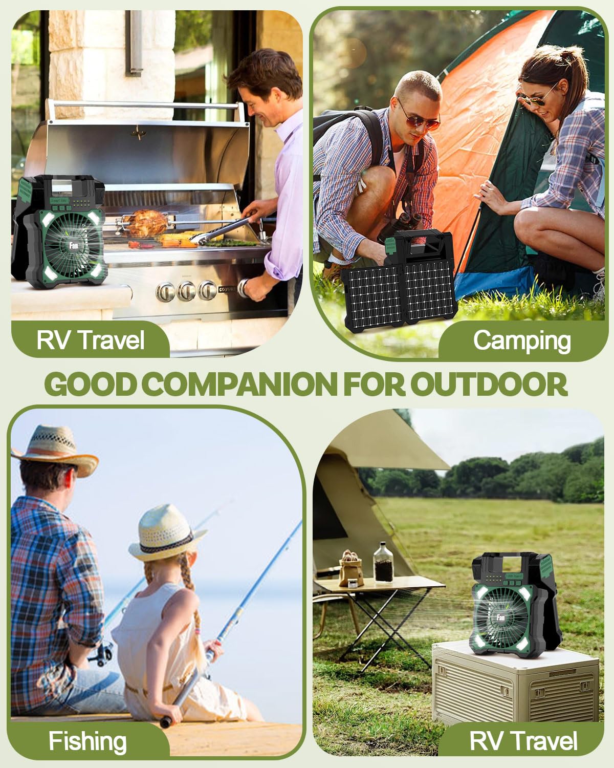 Maraiss two USB ports allow charging devices during camping trips.