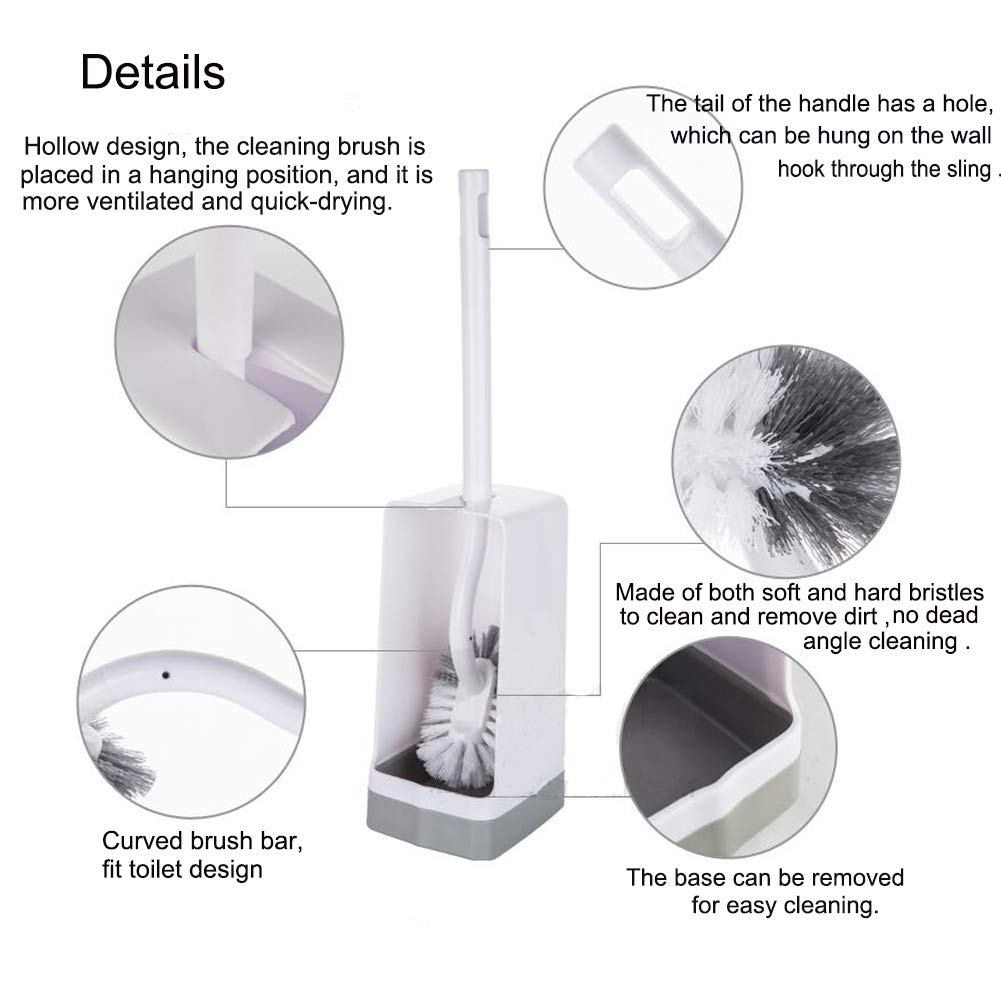Marbrasse non-slip handle provides comfortable grip during quick bathroom cleaning