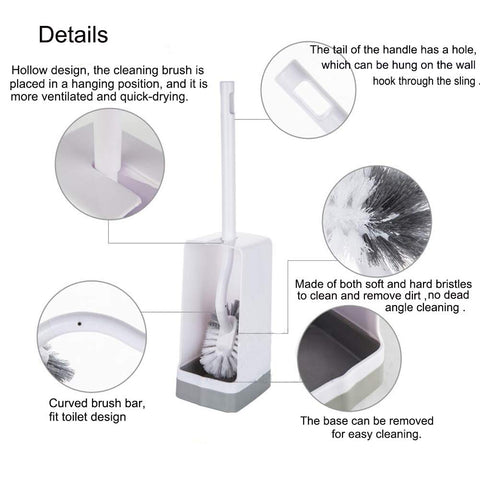 Marbrasse non-slip handle provides comfortable grip during quick bathroom cleaning