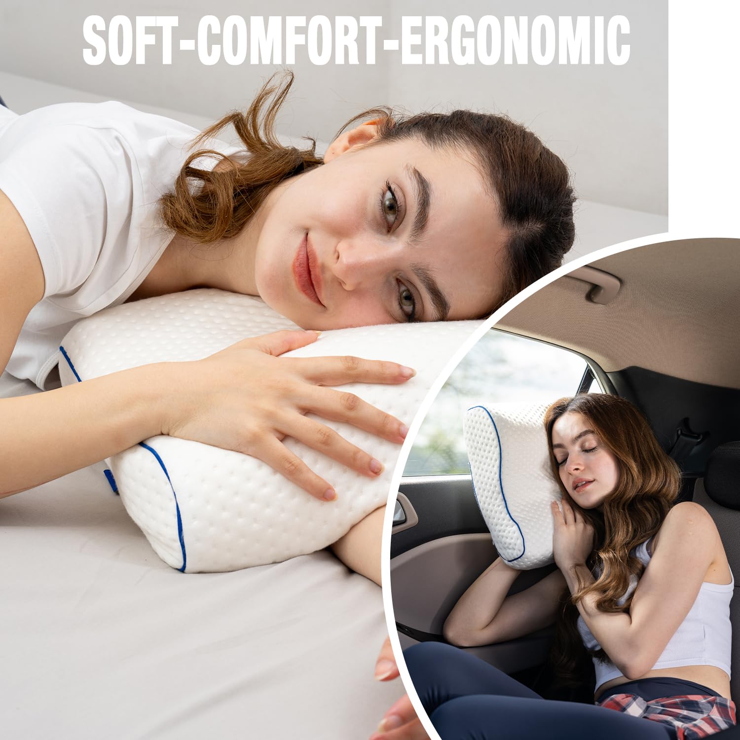 Marcolumb pillow dimensions 13.7x11.8x3.9 inches for easy packing.