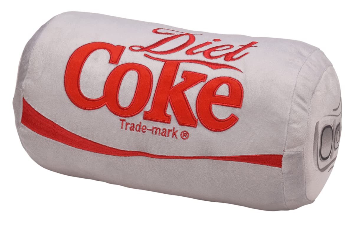 Mark Feldstein Diet Coke pillow gray close-up adds cozy style to any living space.