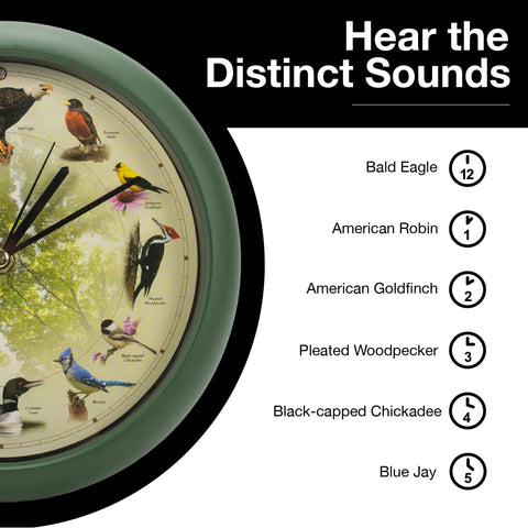 Mark Feldstein Singing Bird Clock wall or desk placement fits diverse spaces.