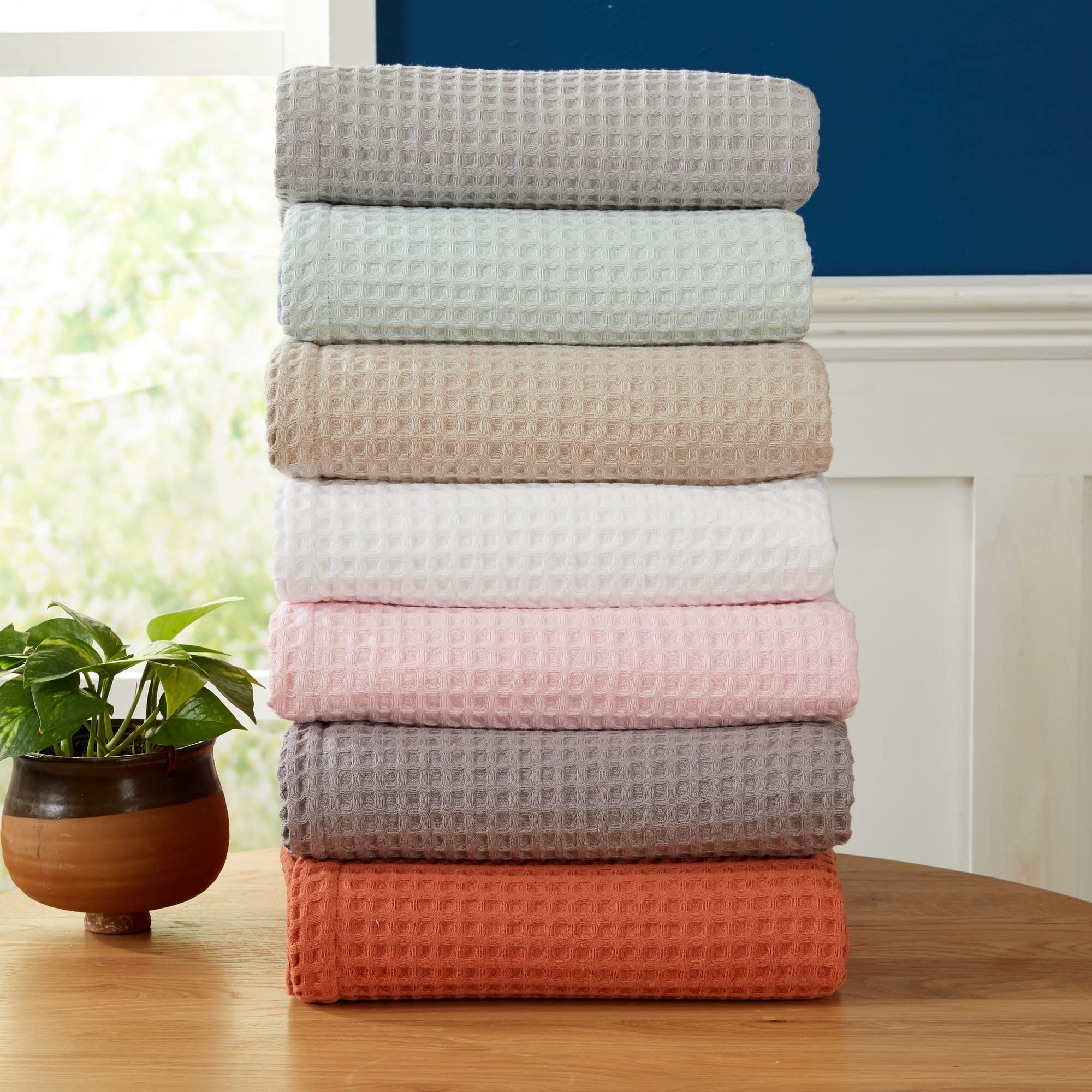 Care guidance: Brielle blanket being washed to maintain softness