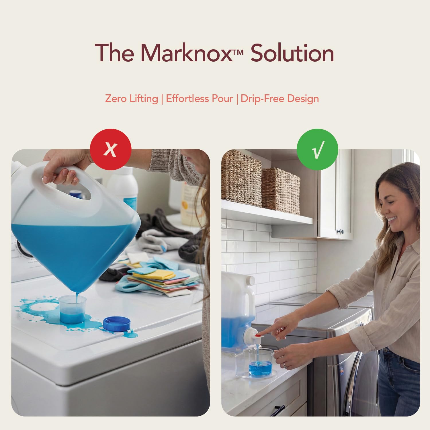 Marknox easy-clean smooth surface resists buildup for quick maintenance.