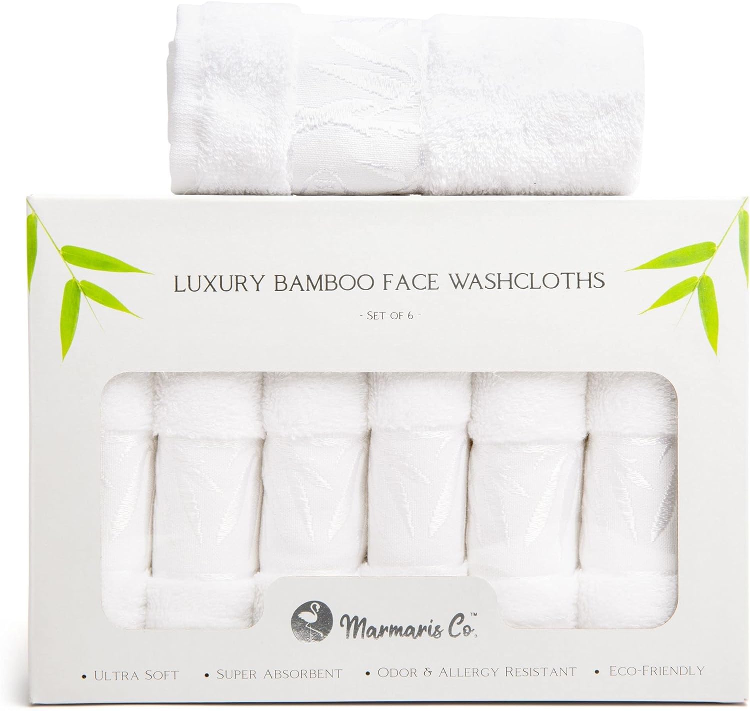 Marmaris Co luxury wash cloths with soft viscose bamboo for gentle face care.