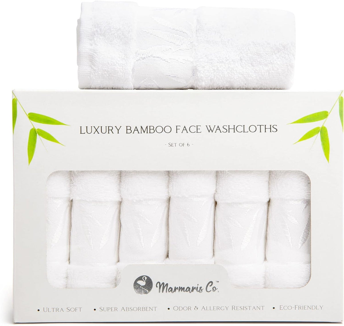 Marmaris Co luxury wash cloths with soft viscose bamboo for gentle face care.