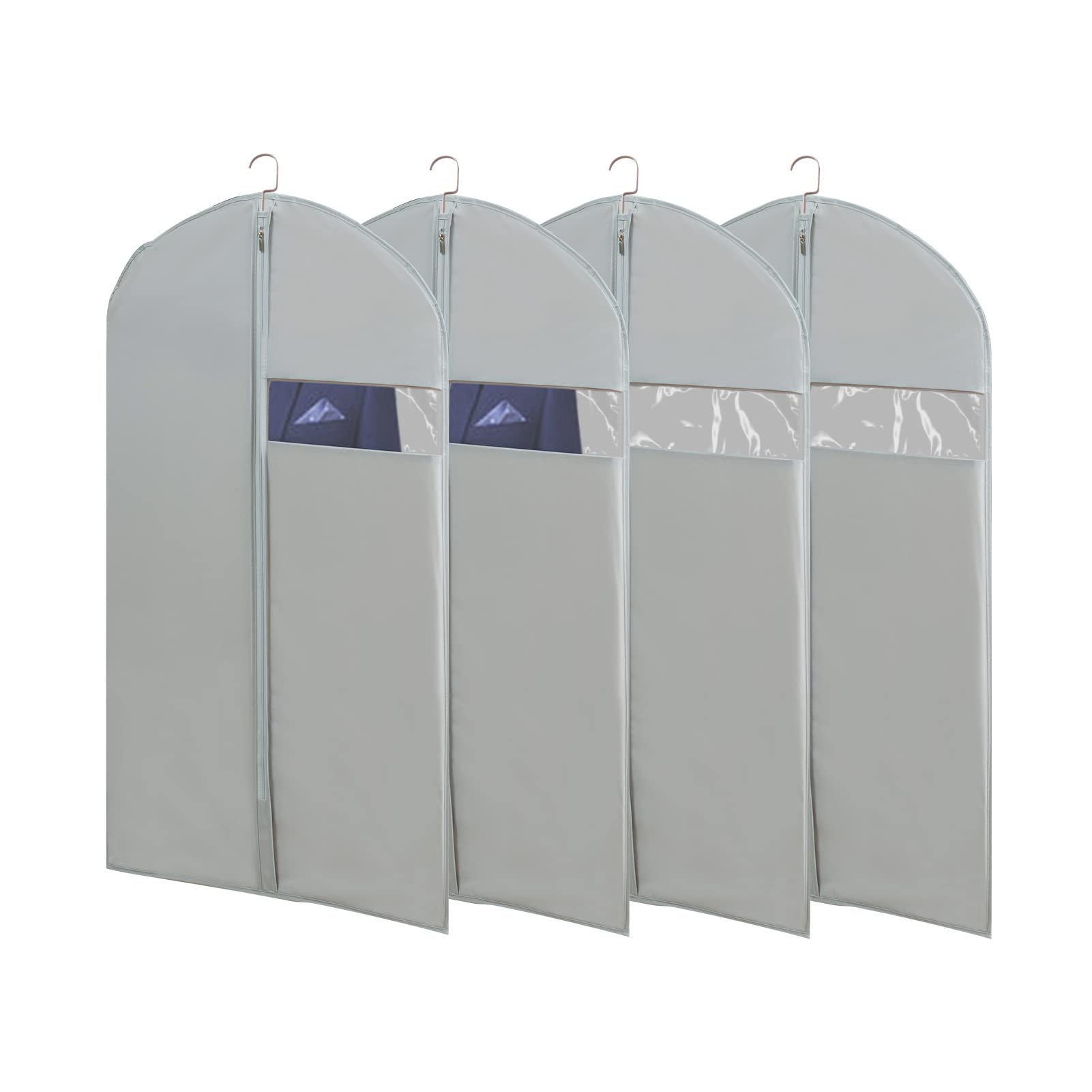 MARMINS garment bag with a transparent window for quick clothing identification.