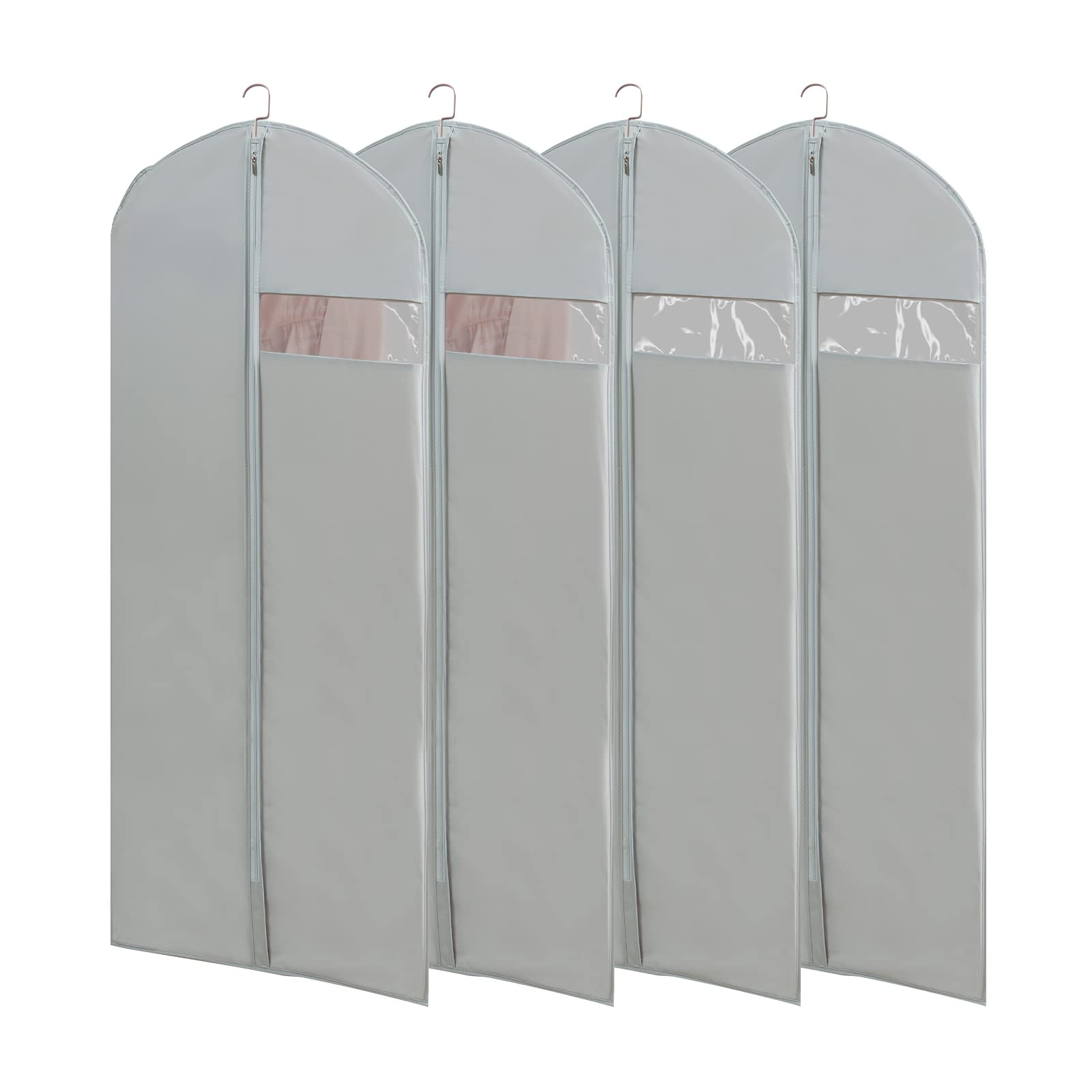 MARMINS long dress bag with clear window for quick garment identification.