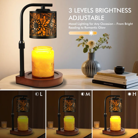 Maromamix Candle Warmer Lamp height adjustable base for candles up to 5.5 inches.