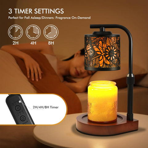 Maromamix Candle Warmer Lamp flameless operation for cleaner, smokeless fragrance experiences.