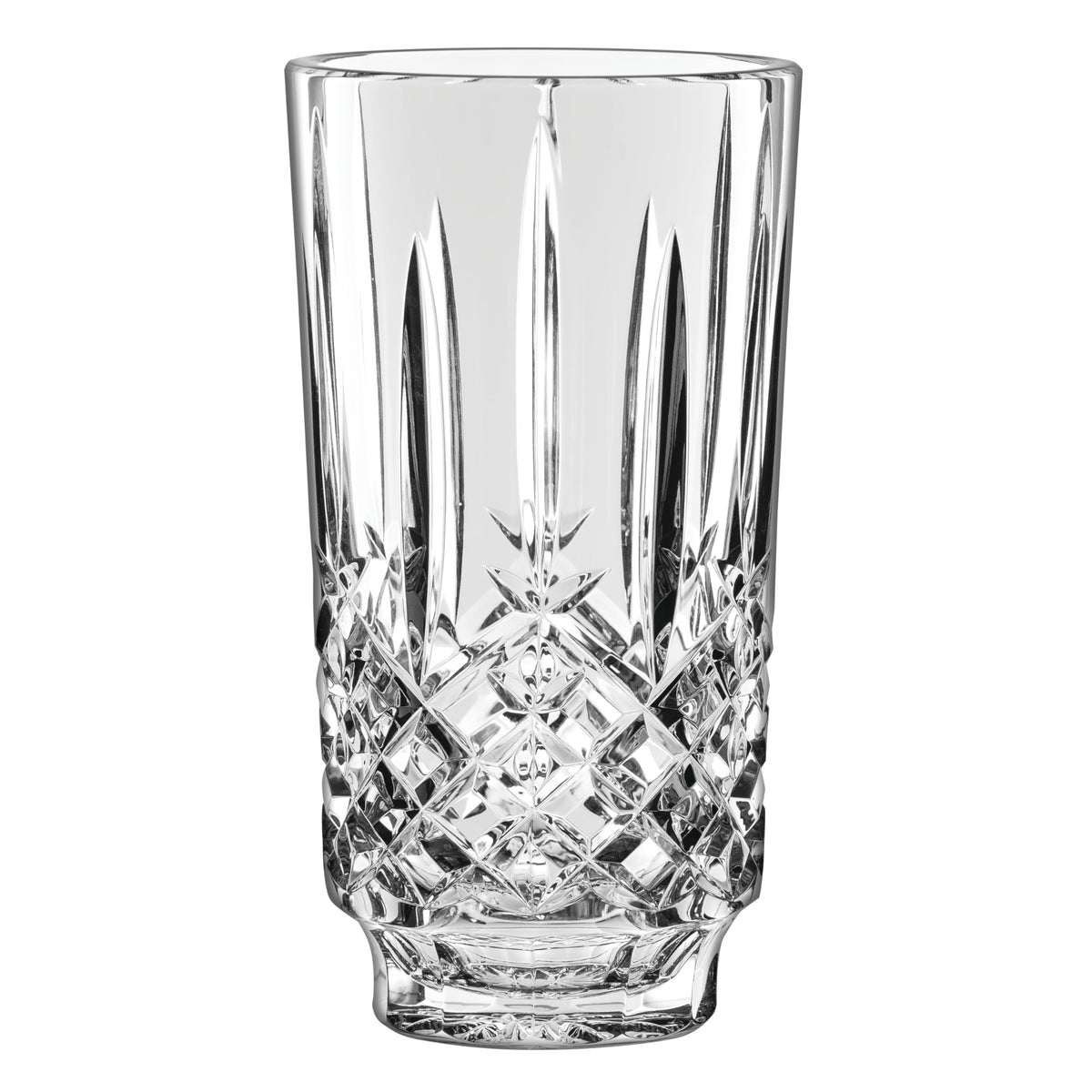 Marquis by Waterford Markham vase nine-inch with brilliant crystal clarity for elegant floral displays.