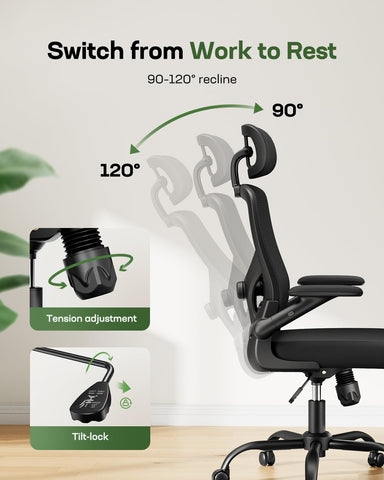 Marsail breathable mesh keeps you cool during long workdays.