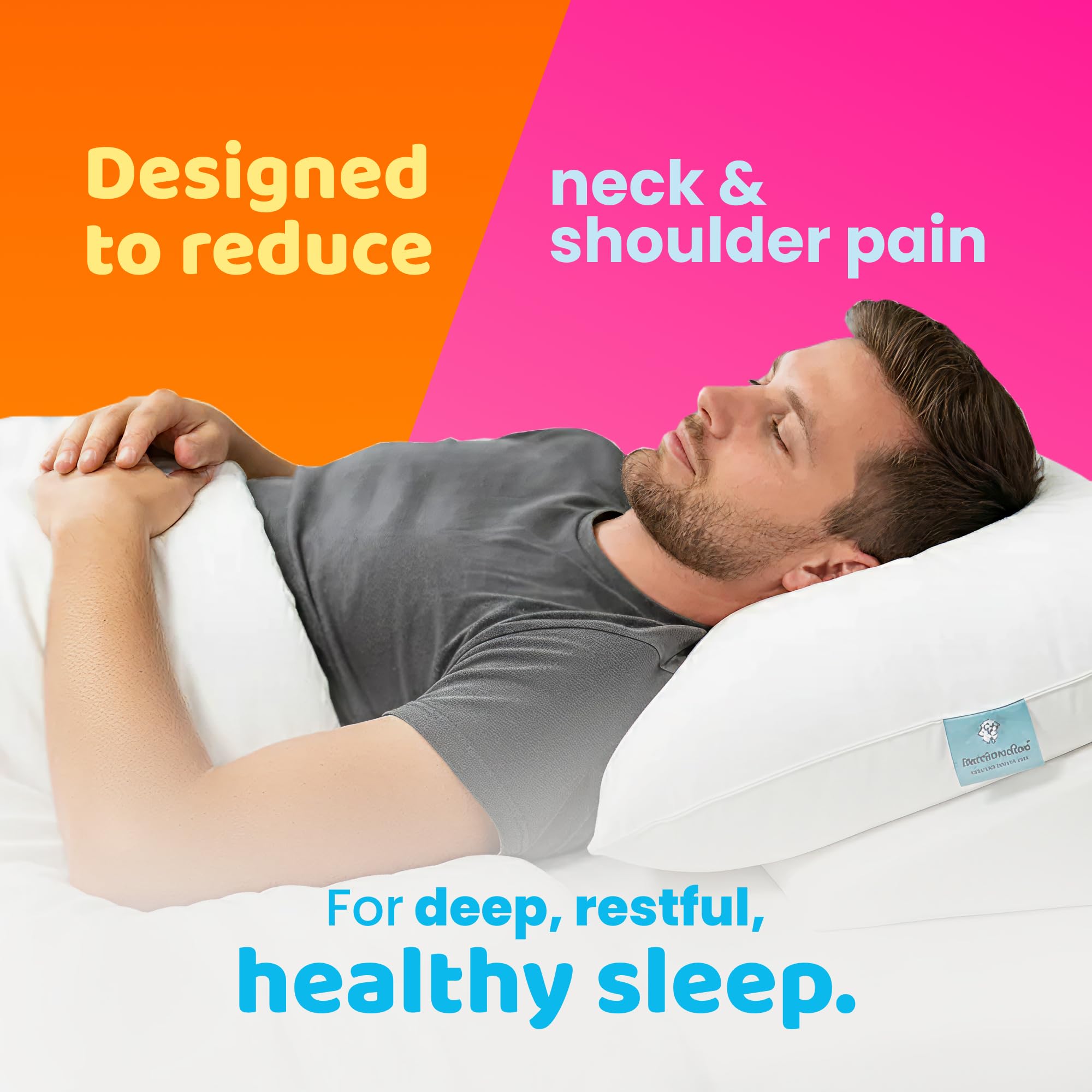 Marshmalloo breathable stretch-knit cover for cool, comfortable nights.