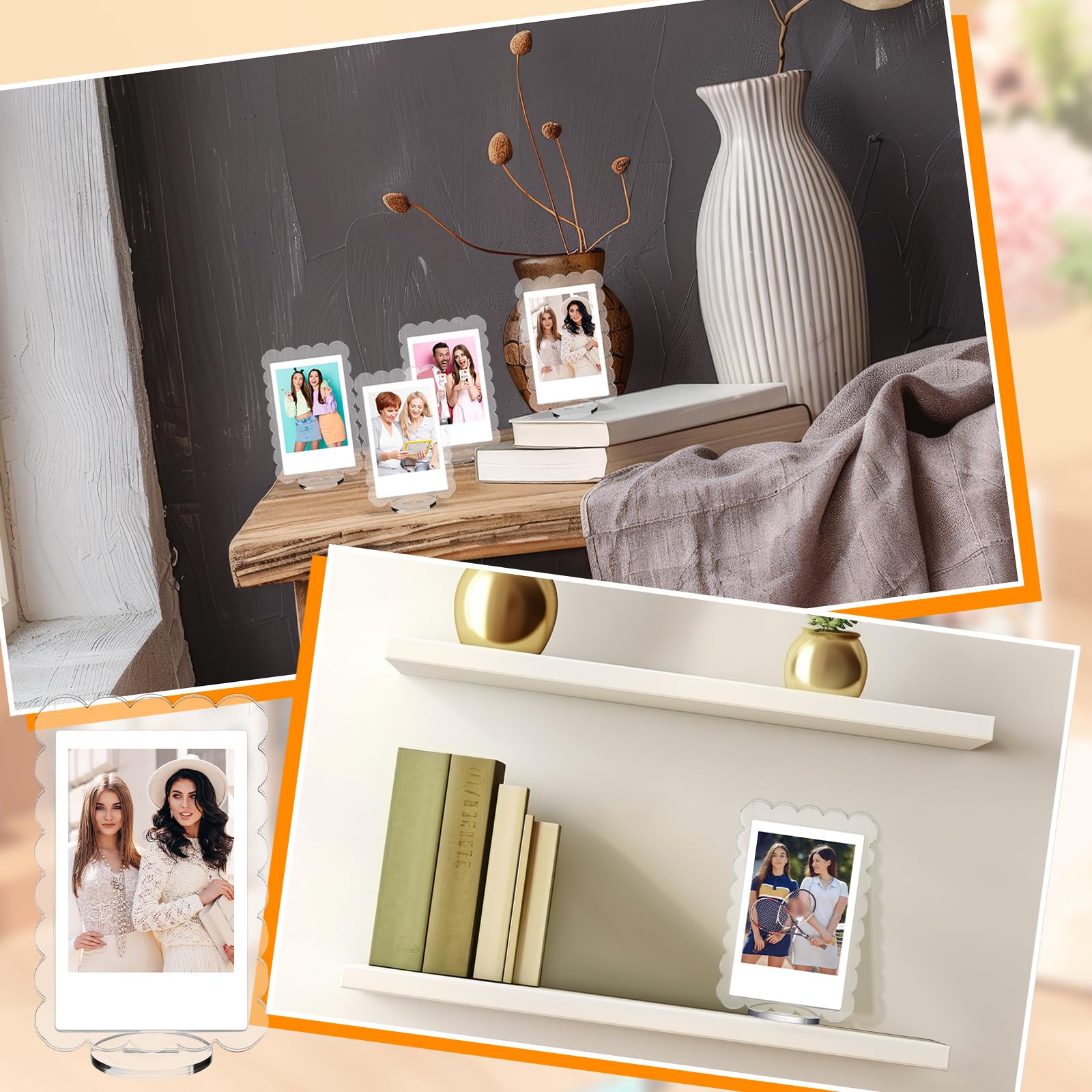 Marspark multi-use memory frame fits photos, postcards, or keepsakes.
