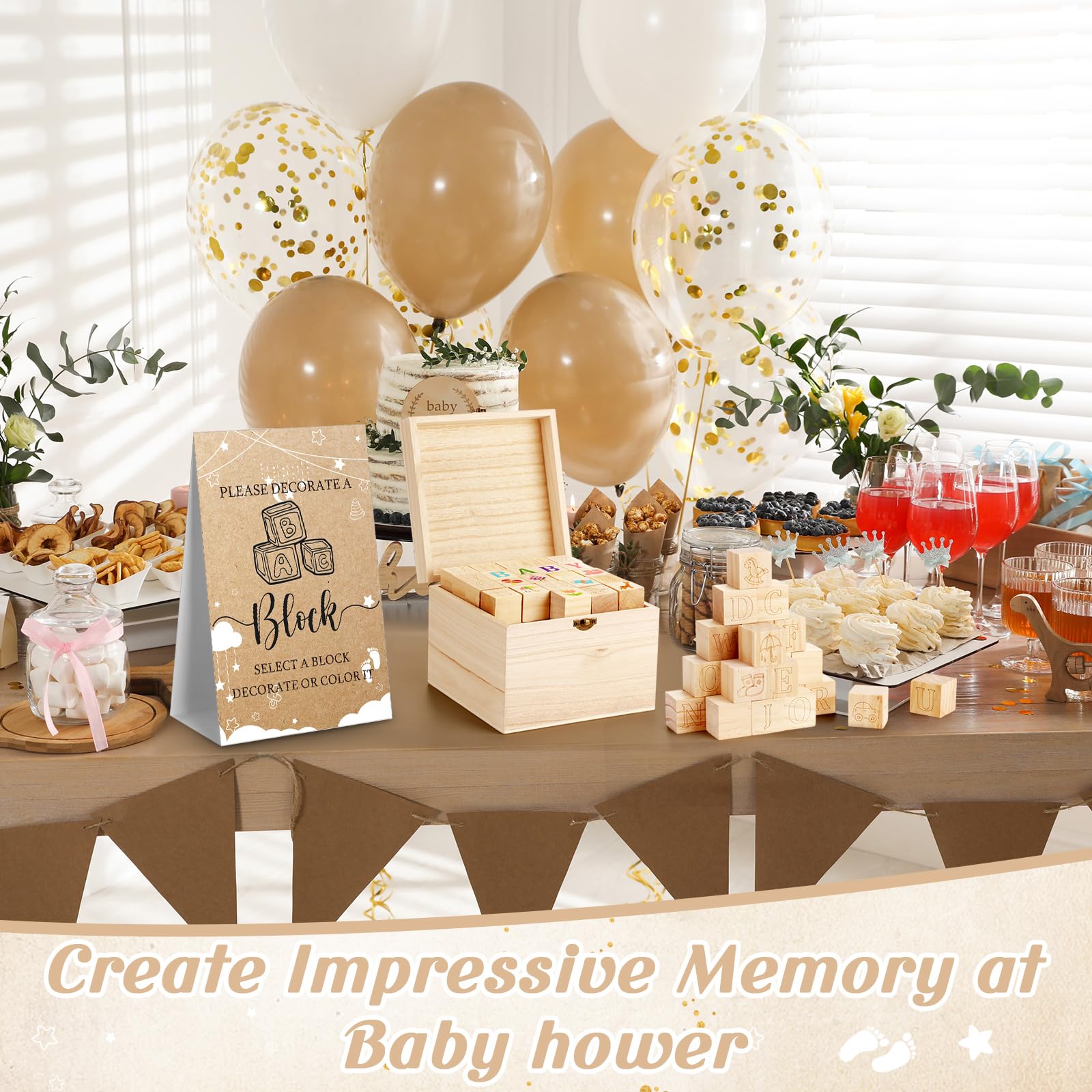 Marsui decorated blocks become a keepsake after the shower
