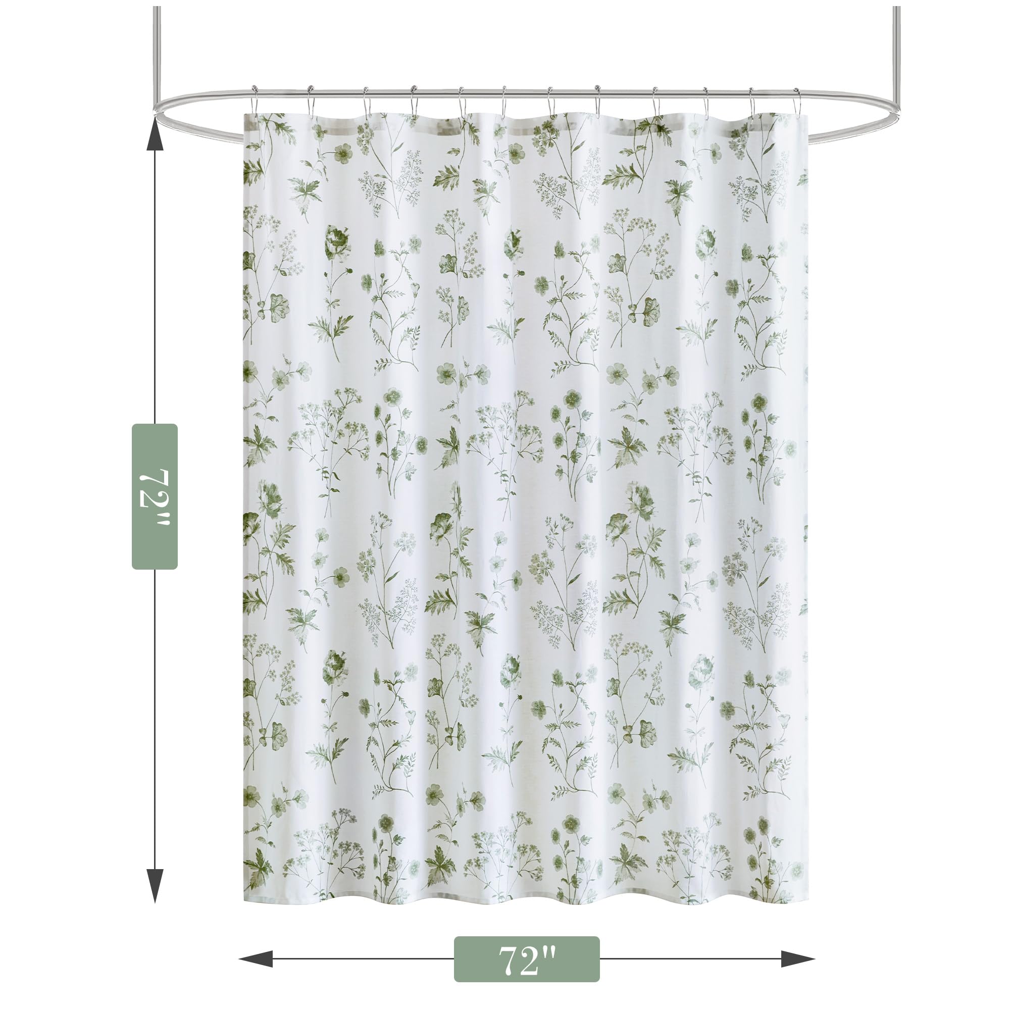 Durable stitching on Martha Stewart Garden curtain for daily wear.