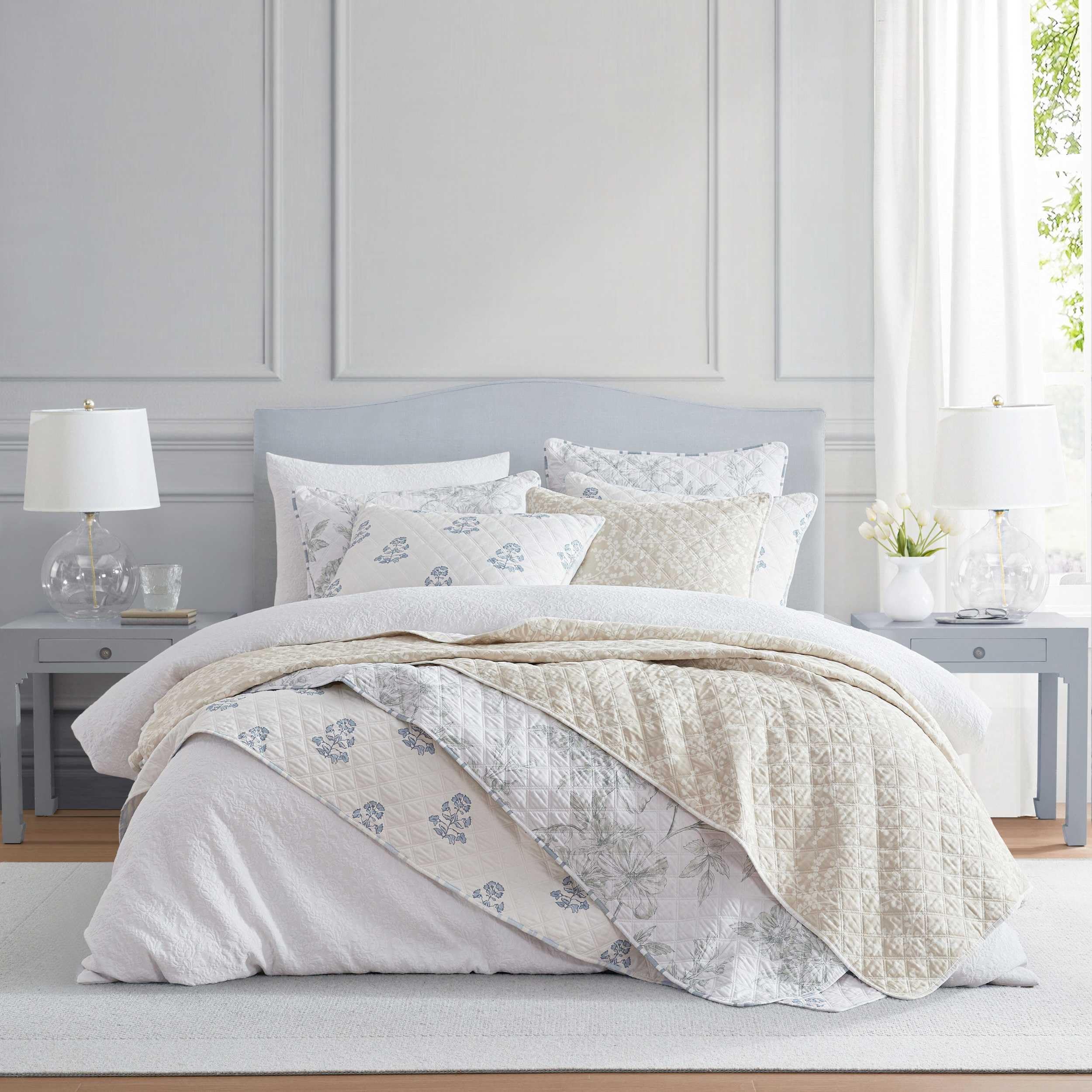 Martha Stewart quilt set soft cotton fabric feels breathable