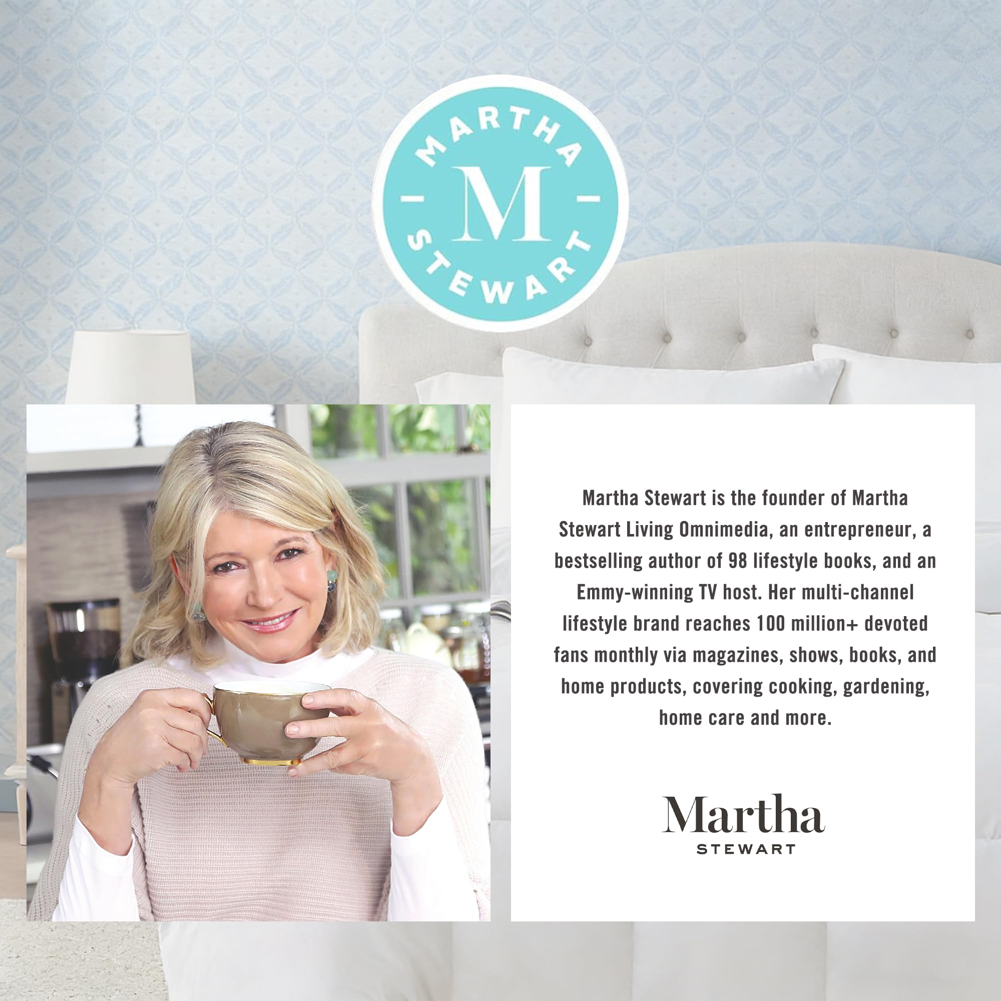 Martha Stewart queen-size duvet insert showing plush fill and generous loft.