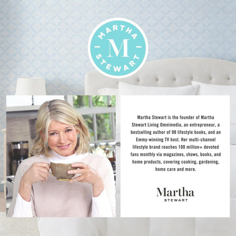 Martha Stewart queen-size duvet insert showing plush fill and generous loft.