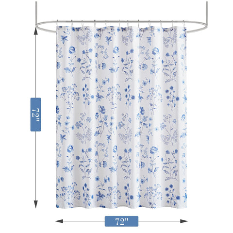 Durable stitching on Martha's Garden curtain endures daily use