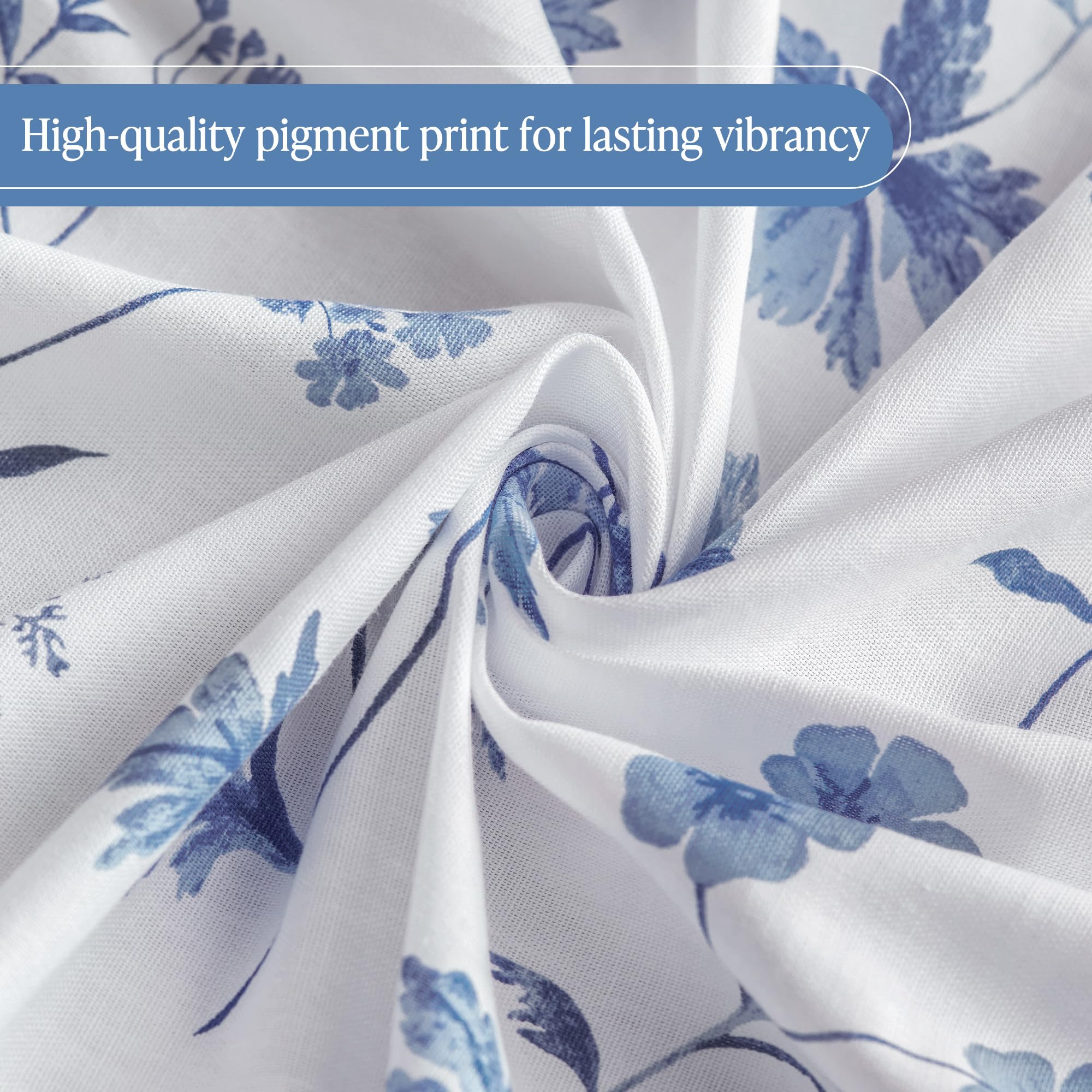 Martha Stewart's curtain provides privacy with style using breathable cotton fabric