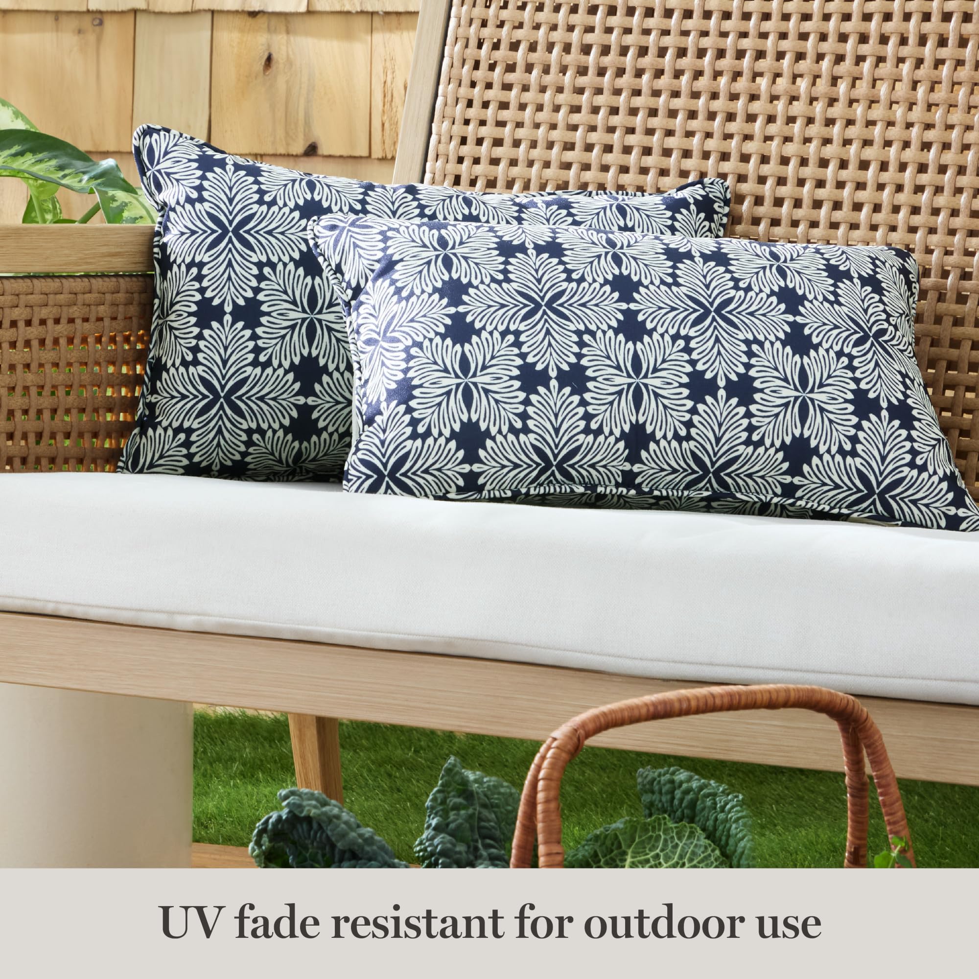 Soft polyester fill of Martha Stewart Tulum pillow for daily comfort