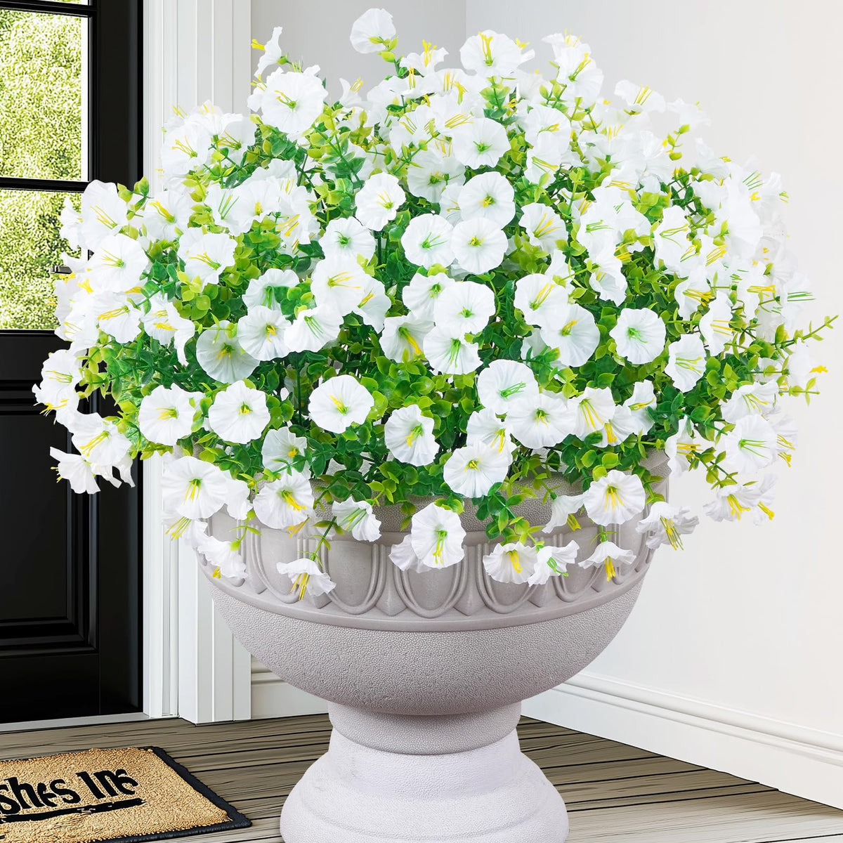 Martine Mall 24 bundles outdoor flowers petunia for natural-looking porch decor