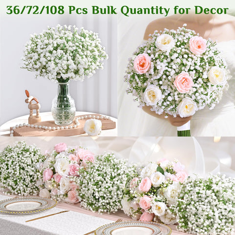Martine Mall Babys Breath backdrop detail for photogenic scenes