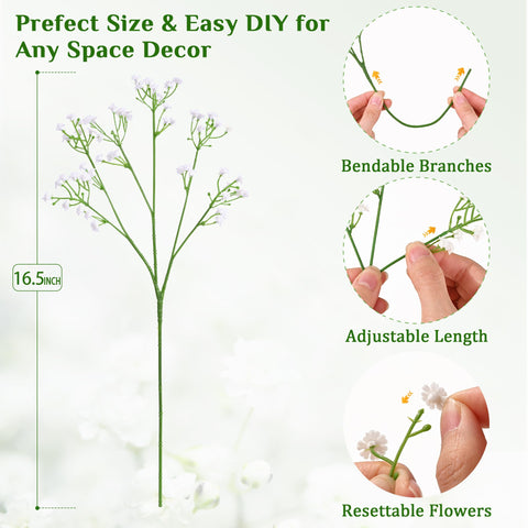 Martine Mall Babys Breath home decor filler for everyday elegance