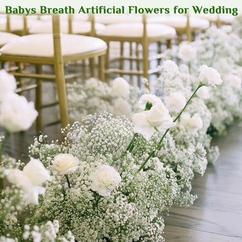 Martine Mall Babys Breath wedding aisle accent for graceful decoration