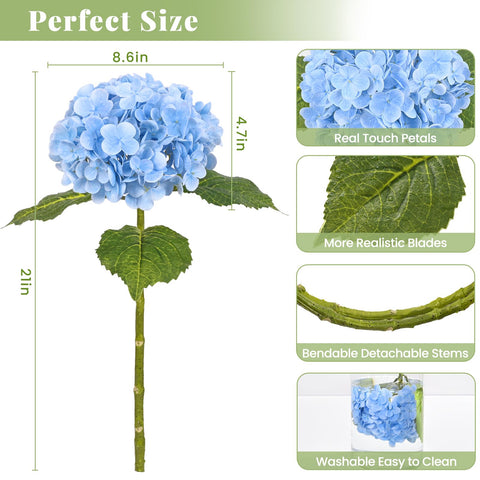 MARTINE MALL hydrangea 21in blue arrangement idea for home decor