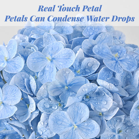 MARTINE MALL hydrangea blue leaf detail for natural elegant arrangements
