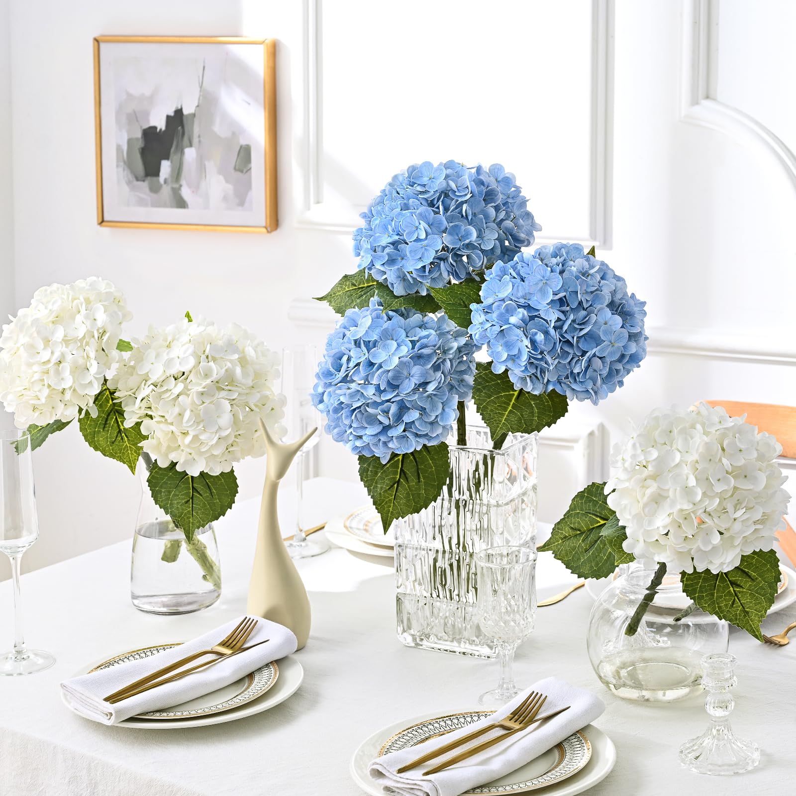 MARTINE MALL hydrangea 21in blue office decor enhancement