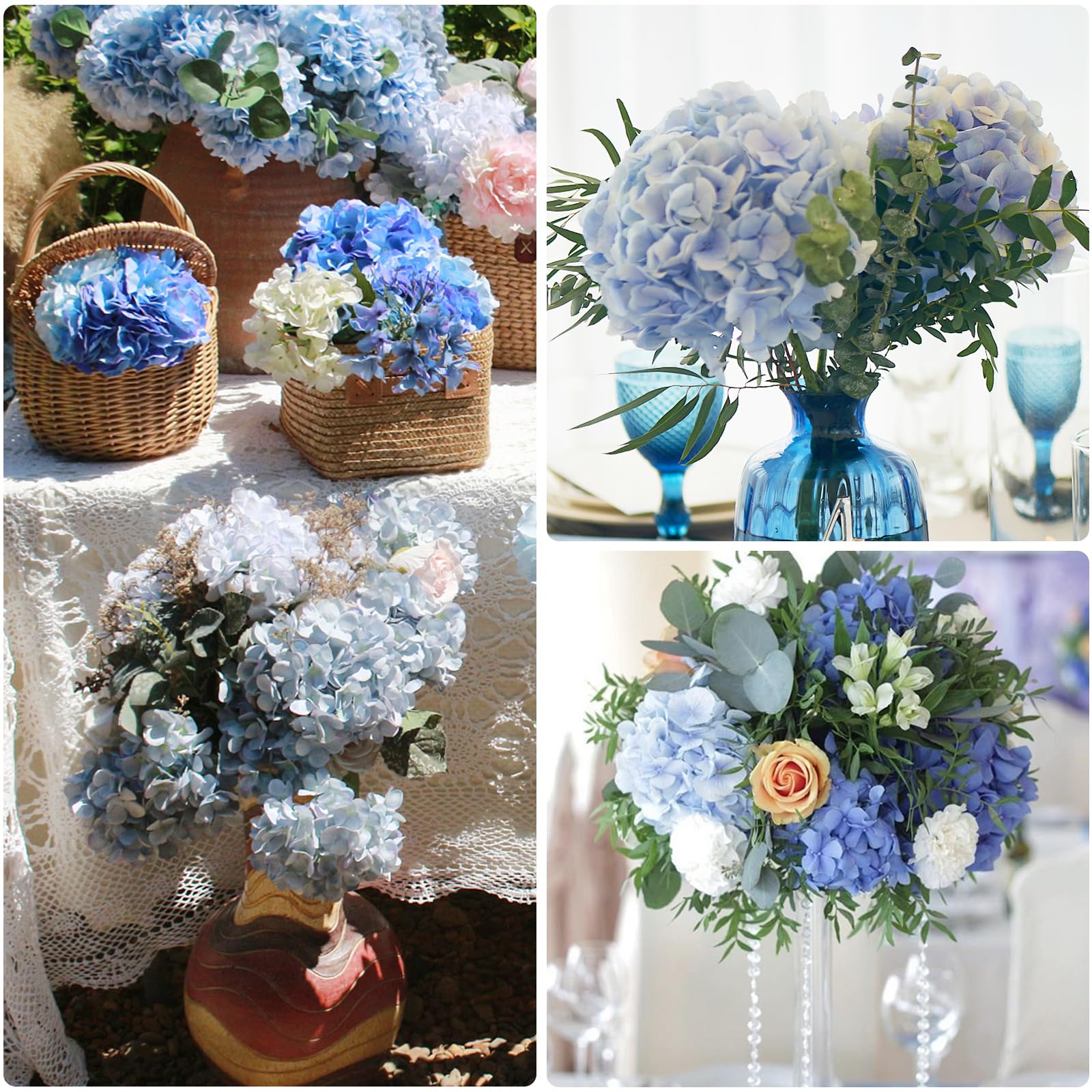 MARTINE MALL hydrangea 21in blue packaging and assembly guide