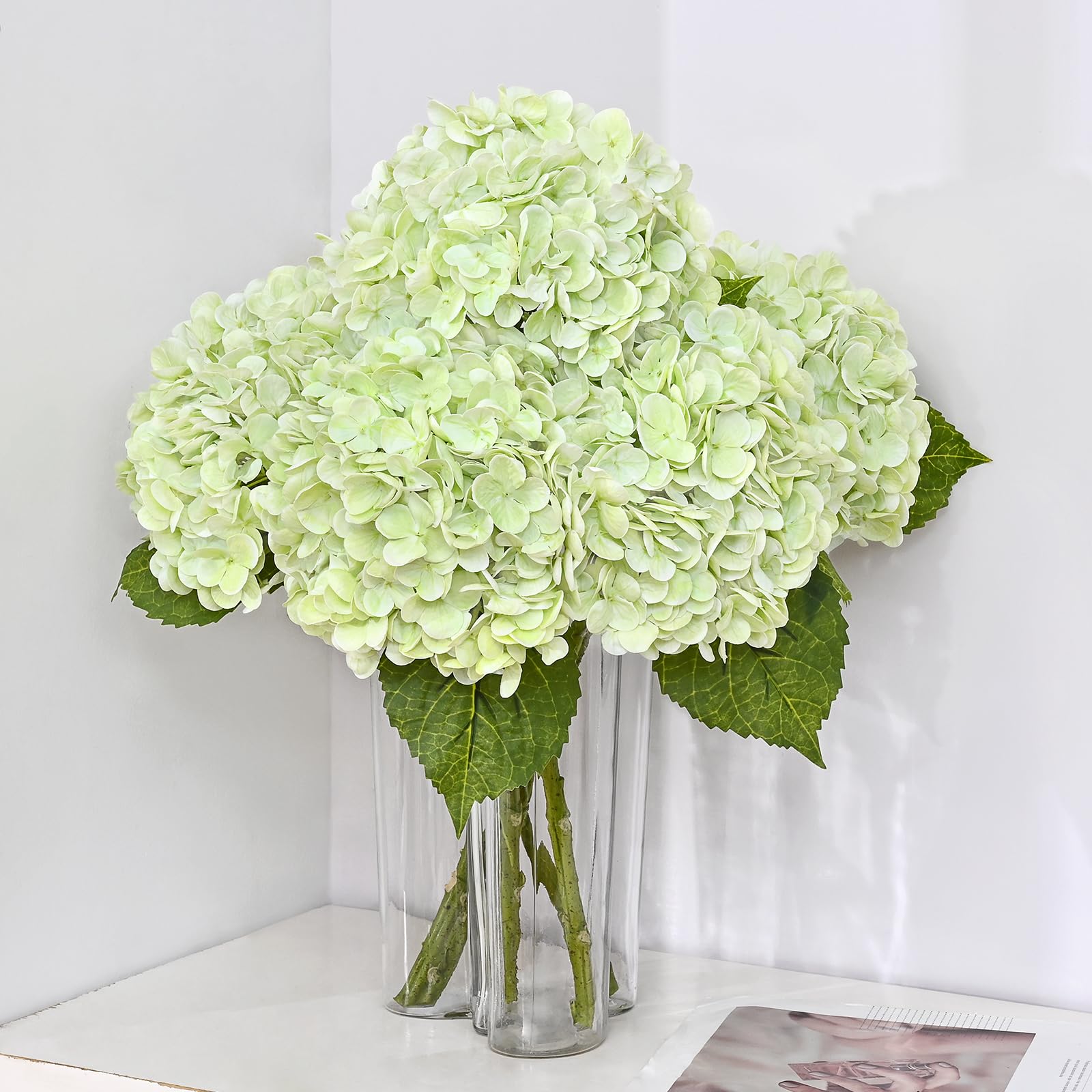 Martine Mall hydrangea bouquet head close-up for elegant home decor.
