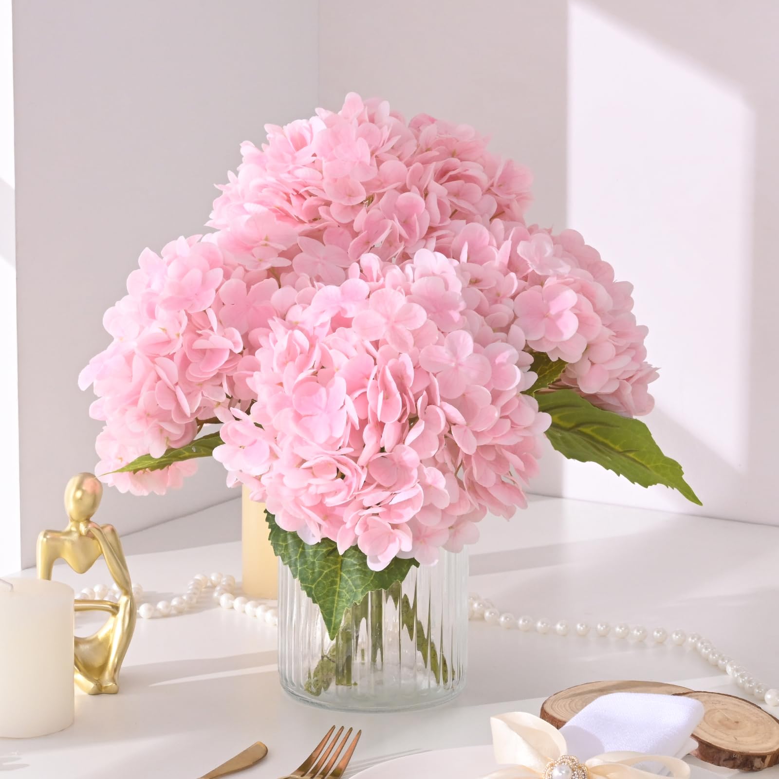 Martine Mall baby shower decor hydrangea enhances celebratory ambiance.