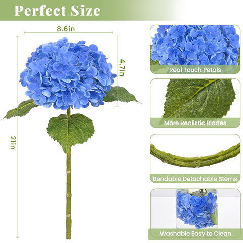 MARTINE MALL hydrangea leaves detail adds lifelike greenery