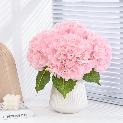 Martine Mall office decor hydrangea adds subtle sophistication.