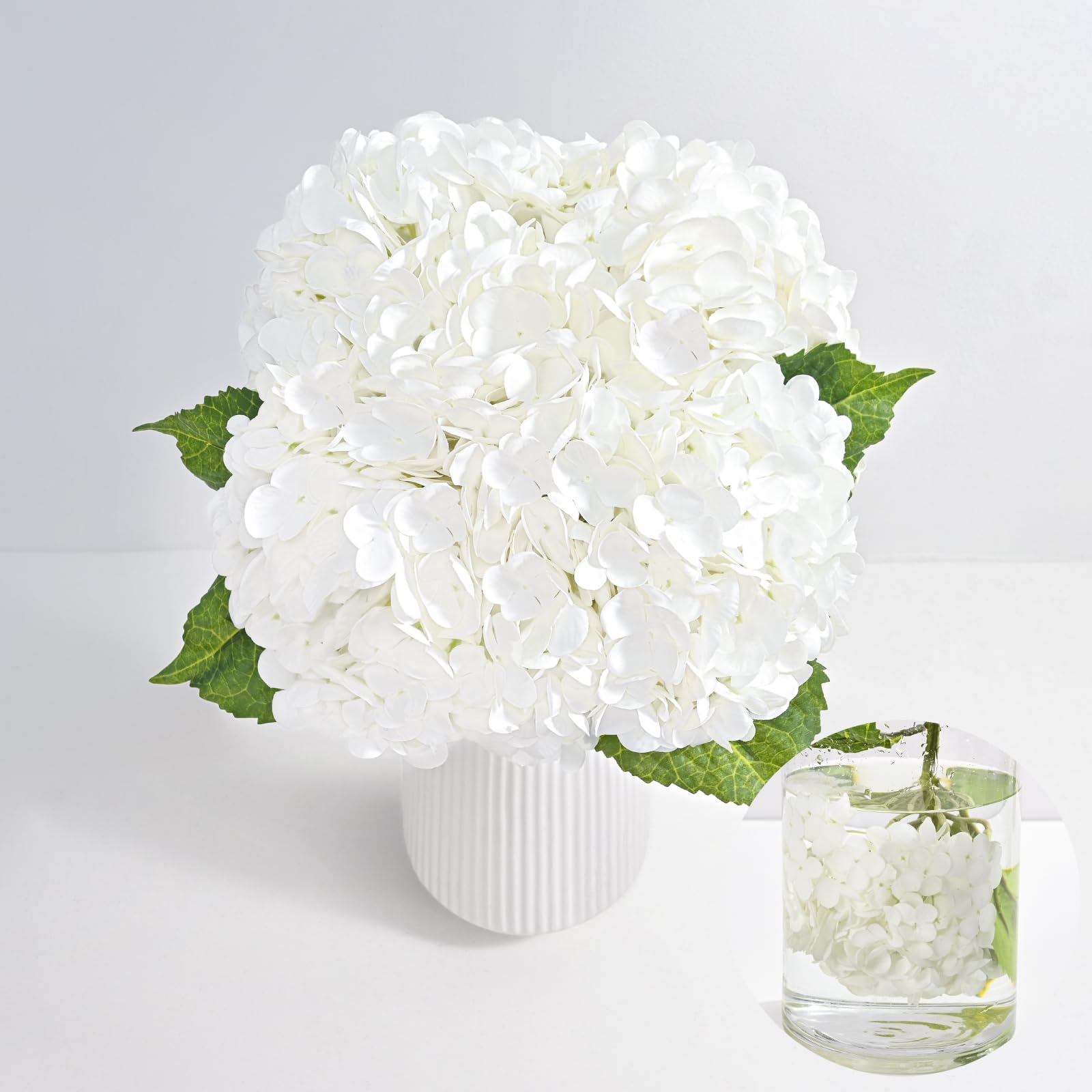 MARTINE MALL hydrangea petals closeup showing soft real touch texture for home decor