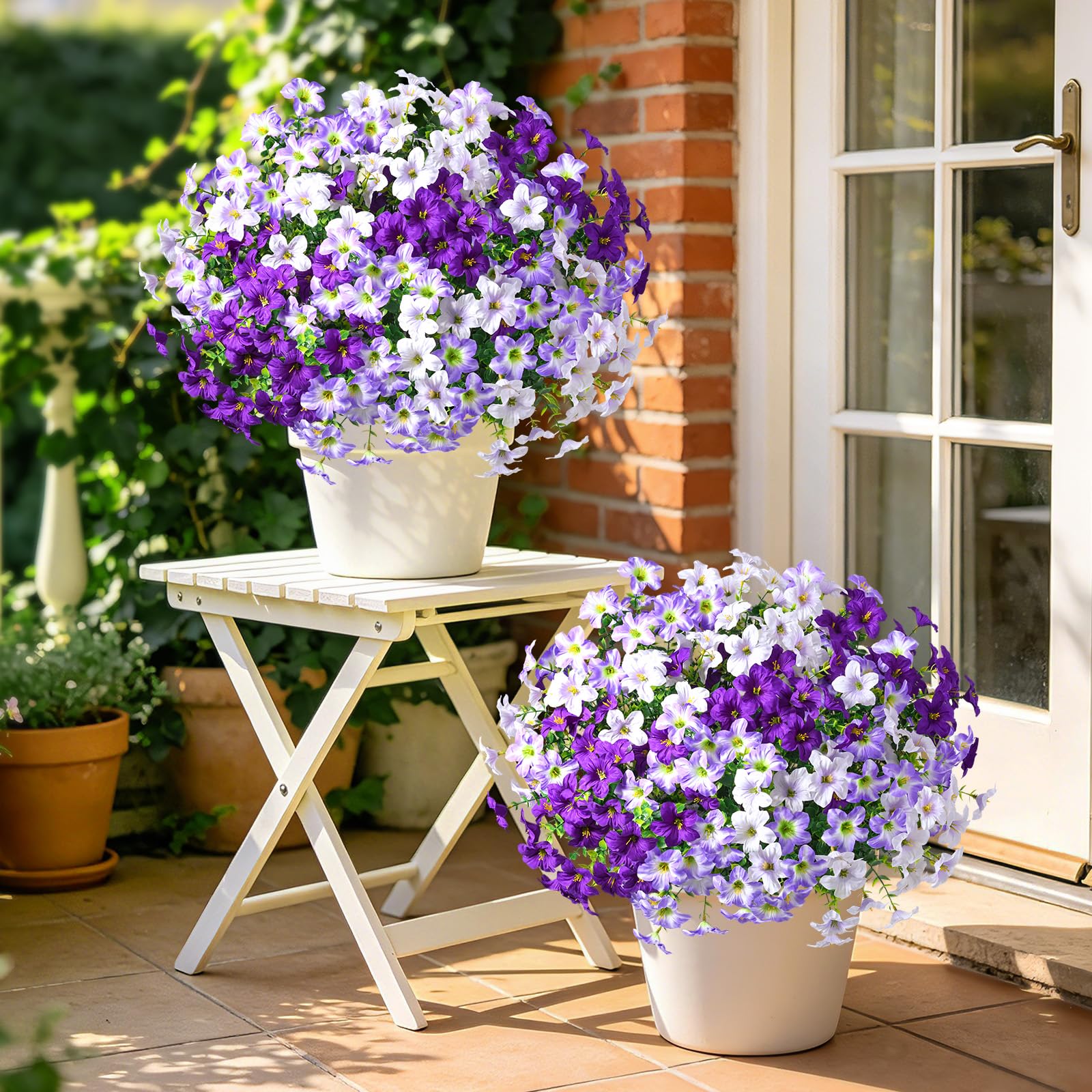 MARTINE MALL Mixed Purple Petunia Decor for vibrant exteriors.