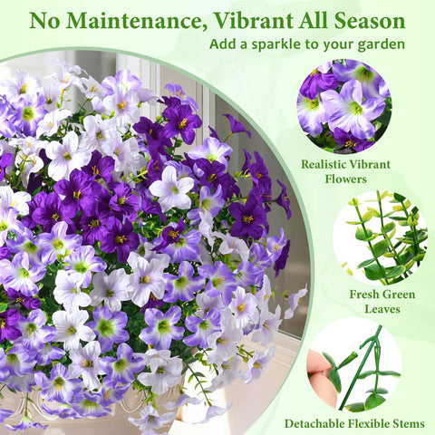 MARTINE MALL Silk Flowers for Outside UV resistance.